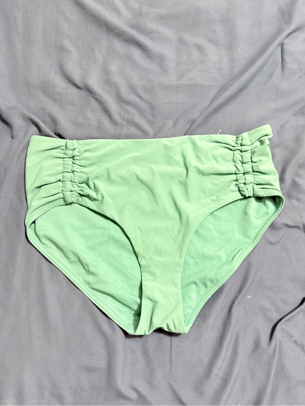 Calia High-Waist women’s Bottoms in Light Green - Ruched Sides
